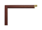 Moldura de madera ayous color burdeos 008-018 perfil estrecho redondeado para enmarcar obras