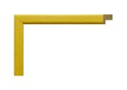 Moldura de madera ayous color amarillo 008-021 perfil estrecho redondeado para enmarcar obras