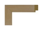 Moldura de madera ayous natural con barniz incoloro modelo 022-001, perfil recto para fotos y cuadros