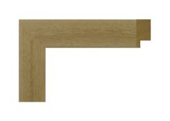 Perfil de moldura ayous natural sin barnizar modelo 022-MN, recta en madera cruda lista para decorar