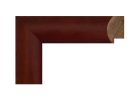 Moldura color burdeos modelo 047-018 fabricado en madera de pino, con acabado liso y elegante tono rojizo, ideal para portafotos y decoración clásica o moderna