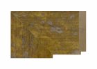 Moldura plana oro madera de ayous modelo 100-005 con acabado envejecido y textura natural. Moldura dorada elegante ideal para enmarcar cuadros clásicos o contemporáneos, espejos y fotografías decorativas.