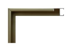 Moldura de aluminio integral color oro mate, modelo 123-096. Moldura metálica con acabado satinado que combina elegancia y sobriedad. Ideal para enmarcar fotografías, diplomas o láminas, aportando un toque distinguido y sofisticado tanto en interiores clásicos como modernos.