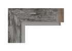 Moldura de madera de pino finger gris decapado con filo blanco