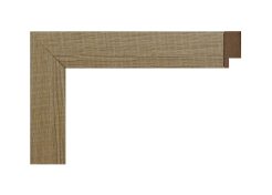 Moldura de roble natural en MDF, perfil liso y acabado madera clara