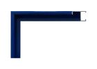 Moldura de aluminio integral color azul brillo, modelo 123-075. Moldura metálica moderna y resistente, ideal para enmarcar fotografías, ilustraciones o carteles. Su acabado brillante y tono azul profundo aportan un estilo contemporáneo y creativo, perfecto para decoración moderna y espacios juveniles.
