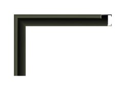 Moldura de aluminio Nielsen acabado platino mate/platin, perfil curvo.