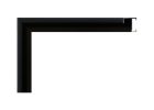 Moldura de aluminio Nielsen color negro mate (black matt), perfil curvo, para enmarcación