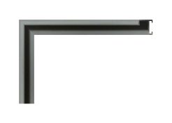 Moldura de aluminio Nielsen acabado champagne mate, perfil curvo.