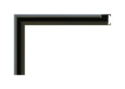 Moldura de aluminio Nielsen acabado platino mate/platin, perfil curvo.