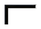 Moldura de aluminio Nielsen color negro mate (black matt), perfil curvo, para enmarcación