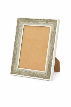 Portafoto de madera de pino finger gris decapado