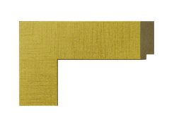 Marco de MDF color oro con acabado texturizado y perfil recto