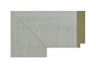 Marco de MDF blanco liso con perfil recto y acabado uniforme