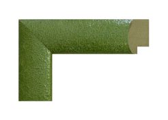 Marco de madera ayous verde brillo modelo 029-034, moldura decorativa moderna con acabado lacado brillante