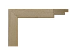 Marco de madera natural tipo caja con doble galce, modelo 126-MN. Moldura de madera lisa en tono claro, ideal para enmarcar lienzos, fotografías o láminas con un estilo limpio y contemporáneo. Su diseño tipo caja aporta profundidad y volumen, realzando las obras con un acabado elegante y artesanal.