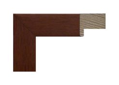 marco 132 024 - Molduras Salas Marco de madera color cerezo, tipo caja con unión finger, modelo 132-024. Moldura de líneas rectas y acabado satinado, ideal para cuadros, fotografías o espejos. Su tono cálido aporta un estilo clásico y natural a cualquier decoración.