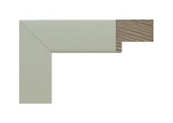 marco 132 030 - Molduras Salas Marco de madera lacado en blanco, tipo caja con unión finger, modelo 132-030. Moldura de líneas rectas y acabado mate, ideal para enmarcar cuadros, fotografías o espejos. Su color neutro ofrece un estilo moderno, limpio y versátil.