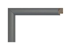 Marco color plata mate, modelo 196-098. Fabricado en madera de pino finger forrada en aluminio con acabado satinado. Su perfil redondeado y superficie lisa ofrecen una estética elegante y contemporánea, perfecta para enmarcar fotografías, obras gráficas o espejos en interiores modernos, minimalistas o profesionales.