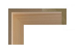 Marco flotante o caja americana natural modelo 378 MN. Fabricado en madera de ayous sin tratar, con acabado natural y líneas limpias. Este marco está diseñado para lienzos o soportes rígidos, creando un elegante efecto flotante entre la obra y el borde interior. Ideal para cuadros contemporáneos o arte moderno con un estilo natural y minimalista.