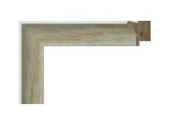 Marco de madera de pino finger blanco decapado