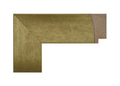 Marco de madera acabado oro en pino finger