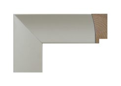 Marco blanco lacado de madera de pino finger