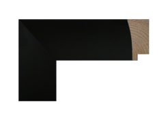 Marco negro lacado de madera de pino finger