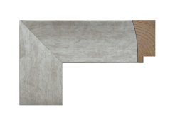 Marco de madera acabado plata en pino finger