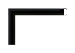 Marco de aluminio Nielsen color negro mate (black matt), perfil curvo, para enmarcación