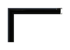 Marco de aluminio Nielsen color negro mate (black matt), perfil curvo, para enmarcación