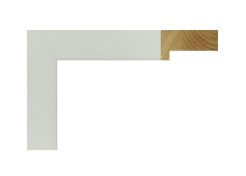 Marco tipo cajón acabado en blanco lacado satinado, modelo 181-030. Moldura lisa fabricada en madera de pino finger, con superficie lacada en blanco de aspecto limpio y uniforme. Su diseño moderno y minimalista lo convierte en una opción versátil para enmarcar espejos, láminas o fotografías, aportando luminosidad y elegancia a cualquier espacio.