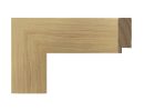 Moldura de madera clara natural 004-001 perfil recto para enmarcar fotografías y obras