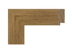 Moldura de madera nogal medio oscuro 004-002 perfil recto para enmarcar obras