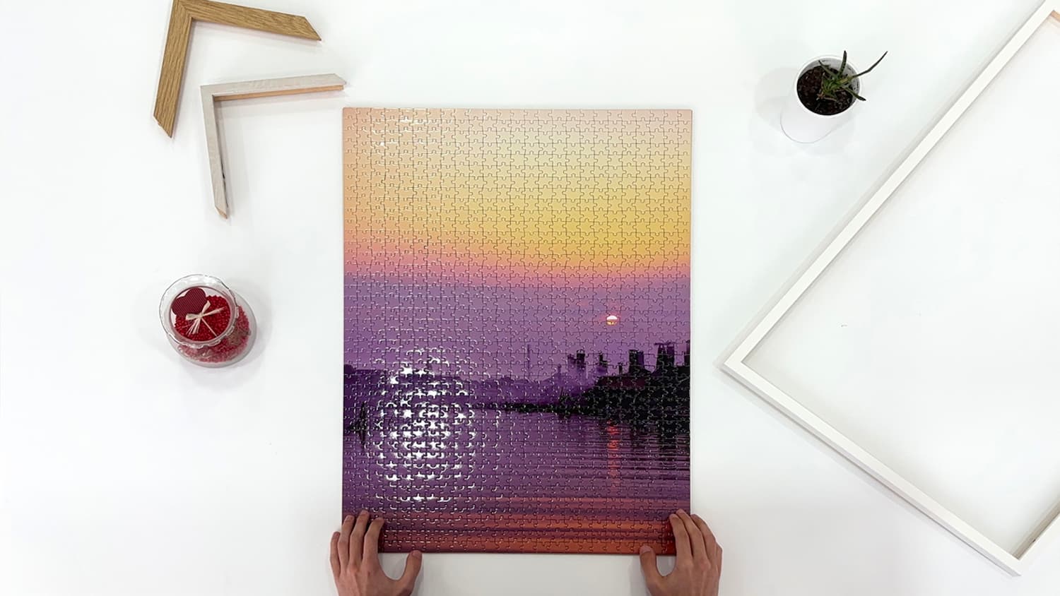 como enmarcar un puzzle
