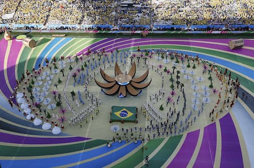 Ceremonia de apertura del Mundial de Fútbol Brasil 2014 con espectáculo colorido