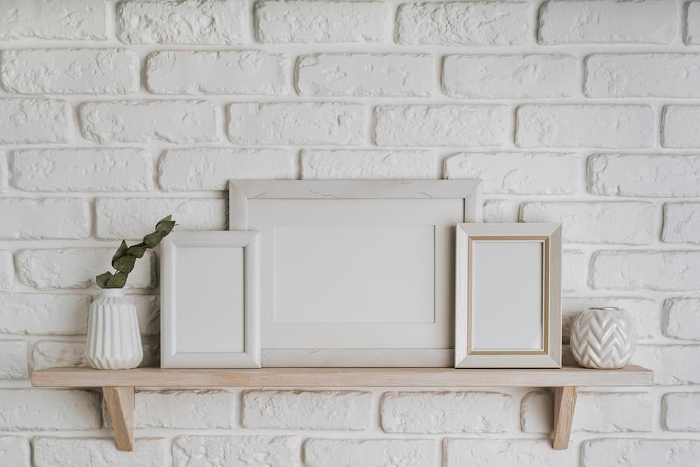 hermoso concepto de marco en blanco 1 - Molduras Salas Habitaciones juveniles para enmarcar marcos a medida
